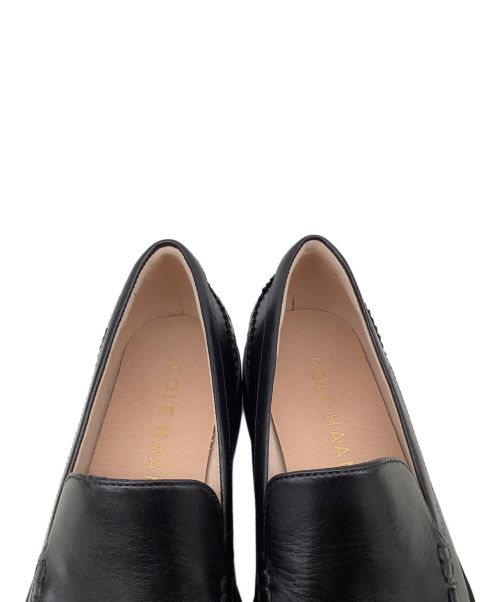 COLE HAAN（コールハーン）COLE HAAN (コールハーン) プラットフォームベネチアンローファー ブラック サイズ:22cmの古着・服飾アイテム