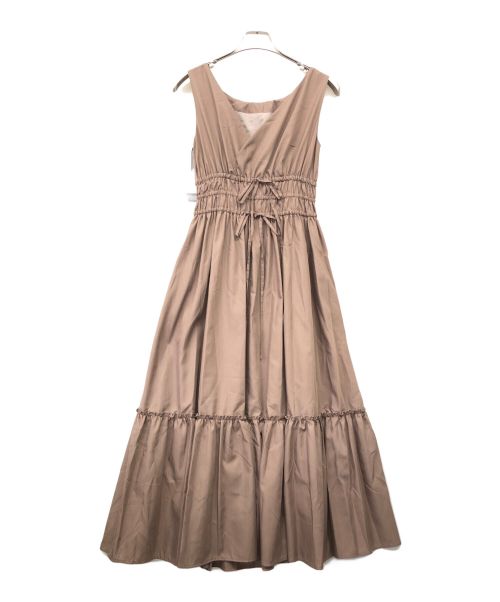 HER LIP TO（ハーリップトゥ）HER LIP TO (ハーリップトゥ) Riviera Double Bow Dress モカ サイズ:Sの古着・服飾アイテム