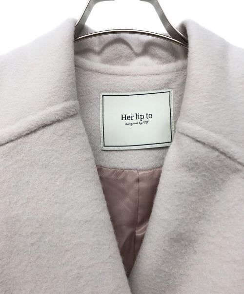 HER LIP TO（ハーリップトゥ）Her lip to (ハーリップトゥ) コート Capucines Long River Coat エクリュ サイズ:Sの古着・服飾アイテム
