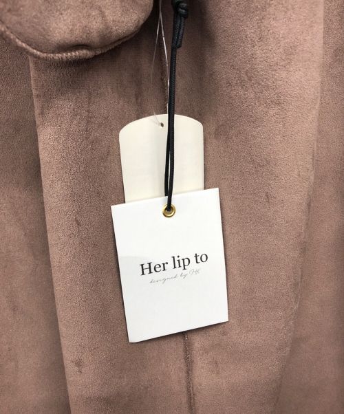 HER LIP TO（ハーリップトゥ）HER LIP TO (ハーリップトゥ) Faux Fur Reversible Coat ココア サイズ:Sの古着・服飾アイテム