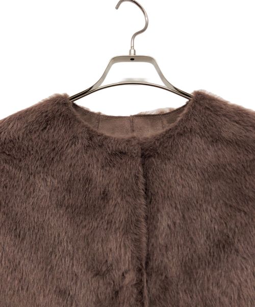 HER LIP TO（ハーリップトゥ）HER LIP TO (ハーリップトゥ) Faux Fur Reversible Coat ココア サイズ:Sの古着・服飾アイテム