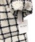 中古・古着 HER LIP TO (ハーリップトゥ) Loop Yarn Tweed Belted Down Coat ホワイト サイズ:S：10000円