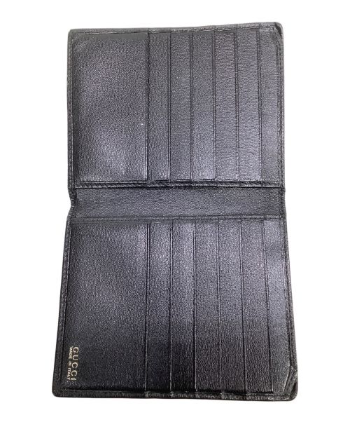 GUCCI（グッチ）GUCCI (グッチ) 2つ折り財布 ブラックの古着・服飾アイテム