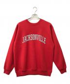 BEAUTY&YOUTHビューティーアンドユース）の古着「エアリーユニバーシティスウェット」｜レッド