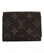 LOUIS VUITTONルイ ヴィトン）の古着「アンヴェロップ・カルト ドゥ ヴィジット」｜ブラウン