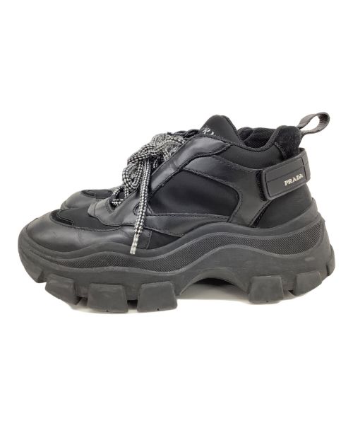 PRADA（プラダ）PRADA (プラダ) 2EE324 ペガサス ブラック サイズ:6 1/2の古着・服飾アイテム