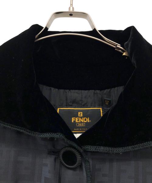 FENDI（フェンディ）FENDI  (フェンディ) ステンカラーナイロンコート ブラック サイズ:46の古着・服飾アイテム