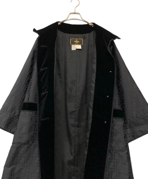 FENDI（フェンディ）FENDI  (フェンディ) ステンカラーナイロンコート ブラック サイズ:46の古着・服飾アイテム