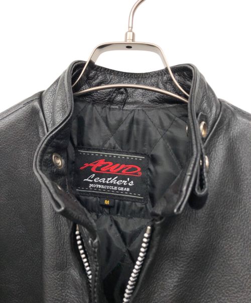 AWD（エーダブルディー）AWD (エーダブルディー) ライダースジャケット ブラック サイズ:Mの古着・服飾アイテム