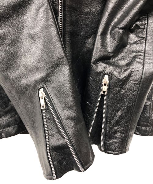 AWD（エーダブルディー）AWD (エーダブルディー) ライダースジャケット ブラック サイズ:Mの古着・服飾アイテム