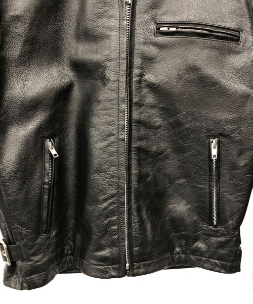 AWD（エーダブルディー）AWD (エーダブルディー) ライダースジャケット ブラック サイズ:Mの古着・服飾アイテム