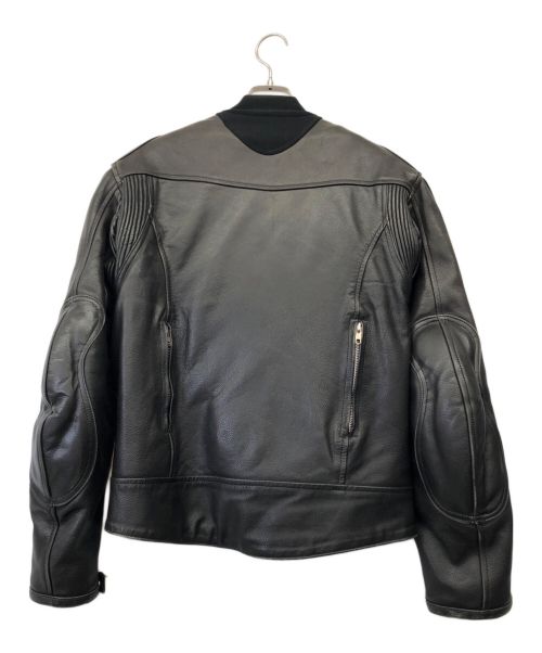 Liugoo Leathers（リューグーレザーズ）Liugoo Leathers (リューグーレザーズ) シングルライダースジャケット ブラック サイズ:Mの古着・服飾アイテム