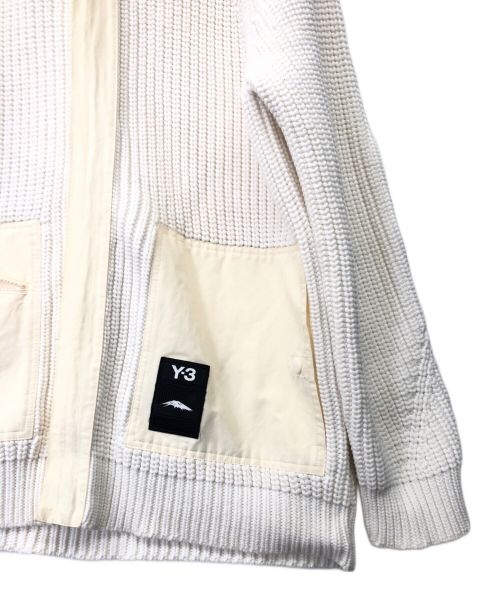 Y-3（ワイスリー）Y-3 (ワイスリー) M CH3 KNIT CARDIGAN ホワイト サイズ:Sの古着・服飾アイテム