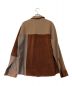 MAISON FLANEUR (メゾン フラネウール) パッチワークCPOシャツ ブラウン サイズ:44：5000円