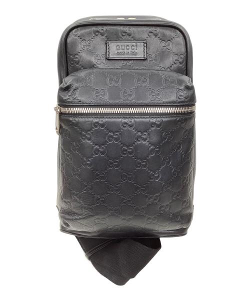 GUCCI（グッチ）GUCCI (グッチ) クロスボディーバッグ ブラックの古着・服飾アイテム
