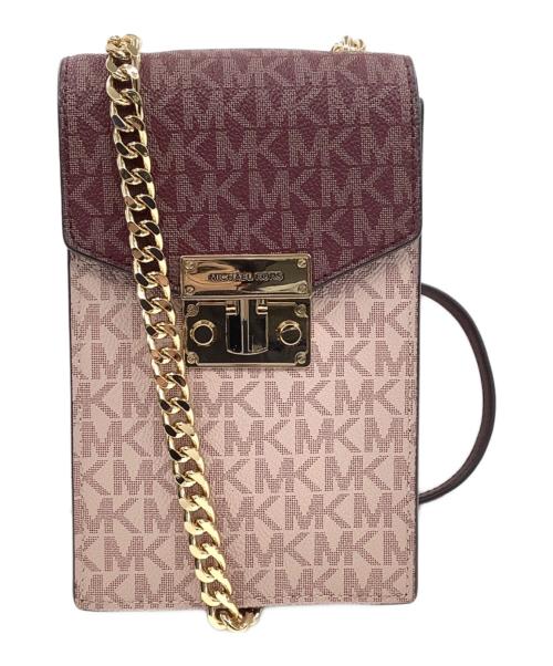 MICHAEL KORS（マイケル・コース）MICHAEL KORS (マイケル・コース) ショルダーバッグ ピンクの古着・服飾アイテム