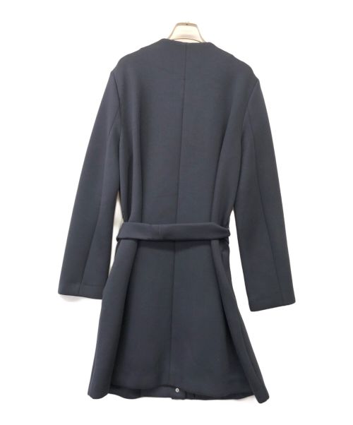 WEEKEND Max Mara（ウィークエンド マックスマーラ）WEEKEND Max Mara (ウィークエンド マックスマーラ) バイカラーロングベルテッドコート ネイビー×アイボリー サイズ:Lの古着・服飾アイテム