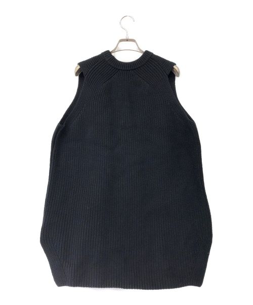L’Appartement（アパルトモン）L’Appartement (アパルトモン) コットンニットベスト ブラック サイズ:不明の古着・服飾アイテム