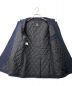 中古・古着 BURBERRY BLACK LABEL (バーバリーブラックレーベル) ウールハーフコート ネイビー サイズ:M：9000円