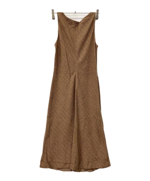 RALPH LAUREN（ラルフローレン）RALPH LAUREN (ラルフローレン) ツイードワンピース ブラウン サイズ:3f 未使用品の古着・服飾アイテム