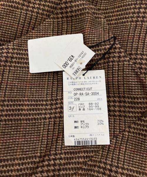 RALPH LAUREN（ラルフローレン）RALPH LAUREN (ラルフローレン) ツイードワンピース ブラウン サイズ:3f 未使用品の古着・服飾アイテム