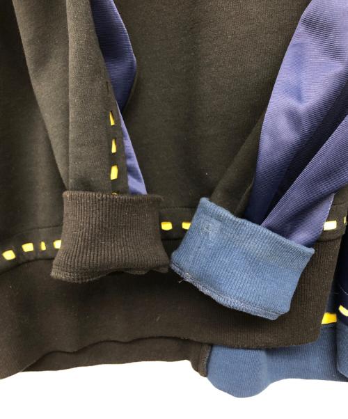 amok（アモク）amok (アモク) 切替えスウェット ブラック サイズ:Mの古着・服飾アイテム