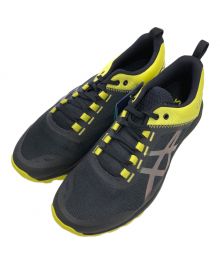 asics（アシックス）の古着「ランニングシューズ」｜ブラック×イエロー