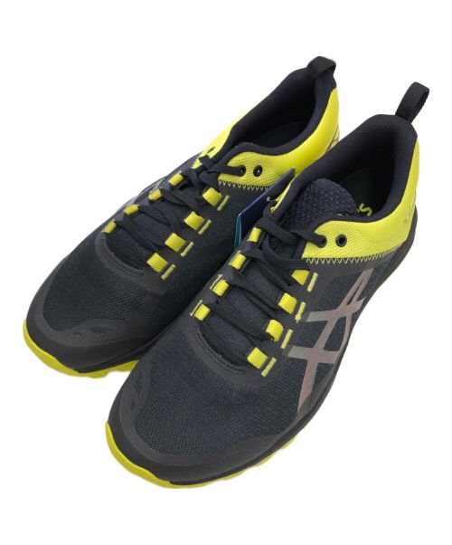 asics（アシックス）asics (アシックス) ランニングシューズ ブラック×イエロー サイズ:26cmの古着・服飾アイテム