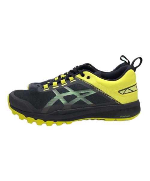 asics（アシックス）asics (アシックス) ランニングシューズ ブラック×イエロー サイズ:26cmの古着・服飾アイテム