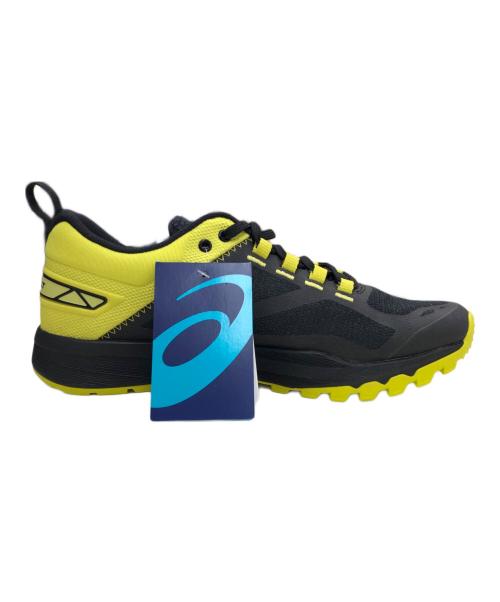 asics（アシックス）asics (アシックス) ランニングシューズ ブラック×イエロー サイズ:26cmの古着・服飾アイテム