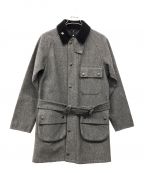 Barbourバブアー）の古着「ウールコート」｜グレー×ブラック