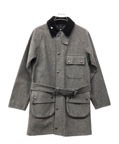 中古・古着通販】Barbour (バブアー) ウールコート グレー×ブラック