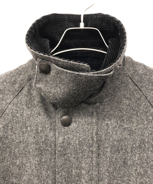 Barbour（バブアー）Barbour (バブアー) ウールコート グレー×ブラック サイズ:36の古着・服飾アイテム
