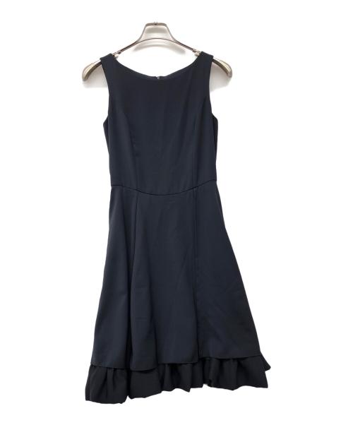 FOXEY NEWYORK（フォクシーニューヨーク）FOXEY NEWYORK (フォクシーニューヨーク) ノースリーブワンピース ネイビー サイズ:38の古着・服飾アイテム