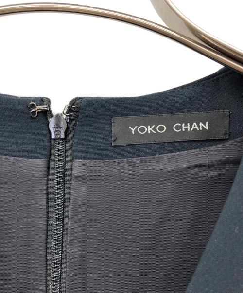 YOKO CHAN（ヨーコチャン）YOKO CHAN (ヨーコチャン) 半袖ワンピース ネイビー サイズ:Mの古着・服飾アイテム