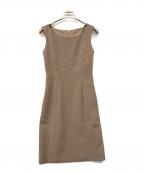 FOXEY NEWYORKフォクシーニューヨーク）の古着「ノースリーブワンピース」｜ブラウン