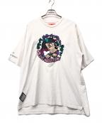 GALLIS ADDICTION×GALFYガリスアディクション×ガルフィー）の古着「ビッグシルエットTシャツ」｜ホワイト
