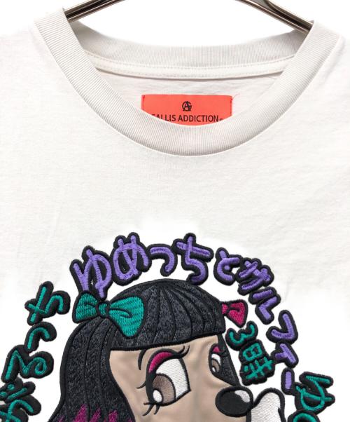 GALLIS ADDICTION（ガリスアディクション）GALLIS ADDICTION (ガリスアディクション) GALFY (ガルフィー) ビッグシルエットTシャツ ホワイト サイズ:FREEの古着・服飾アイテム