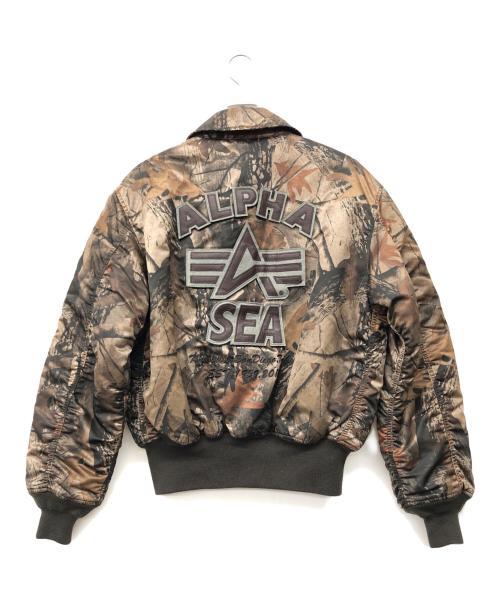 ALPHA（アルファ）ALPHA (アルファ) WIND AND SEA (ウィンダンシー) CWU-45Pジャケット ブラウン サイズ:Mの古着・服飾アイテム