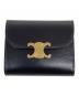 CELINE（セリーヌ）の古着「スモールフラップウォレット」｜ブラック