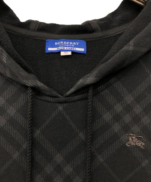 BURBERRY BLUE LABEL（バーバリー ブルー レーベル）BURBERRY BLUE LABEL (バーバリーロンドンブルーレーベル) 半袖スウェット ブラック サイズ:38の古着・服飾アイテム