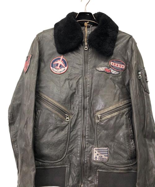 Gipsy（ジプシー）Gipsy (ジプシー) レザージャケット ブラウン サイズ:Sの古着・服飾アイテム