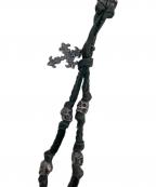 M.Cohenエム・コーエン）の古着「スカル＆レザーネックレス」