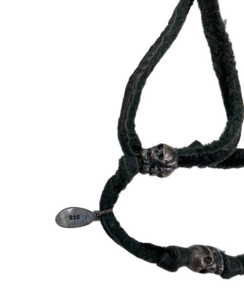 M.Cohen（エム・コーエン）M.Cohen (エム・コーエン) スカル＆レザーネックレスの古着・服飾アイテム
