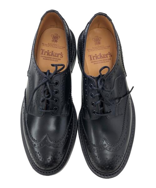 Tricker's（トリッカーズ）Tricker's (トリッカーズ) ブローグシューズ ブラック サイズ:8-5の古着・服飾アイテム