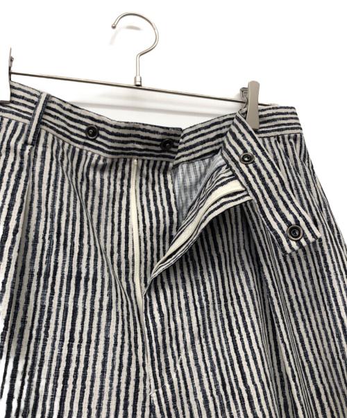 Snow peak（スノーピーク）Snow peak (スノーピーク) Printed Quick Dry Pants ホワイト×ブラック サイズ:Lの古着・服飾アイテム