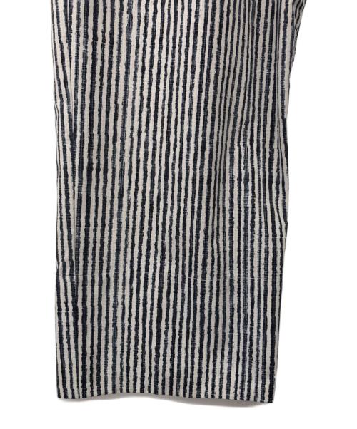 Snow peak（スノーピーク）Snow peak (スノーピーク) Printed Quick Dry Pants ホワイト×ブラック サイズ:Lの古着・服飾アイテム