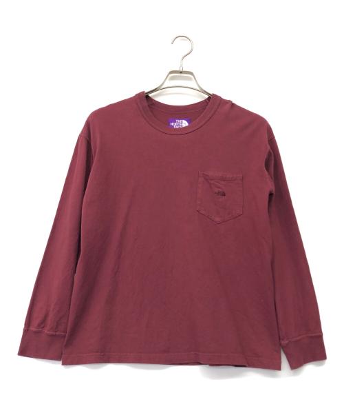 THE NORTHFACE PURPLELABEL（ザ・ノースフェイス パープルレーベル）THE NORTHFACE PURPLELABEL (ザ・ノースフェイス パープルレーベル) 7oz Long Sleeve Pocket Tee バーガンディー サイズ:WSの古着・服飾アイテム