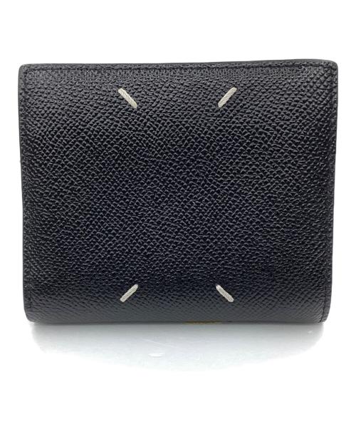 Maison Margiela（メゾンマルジェラ）Maison Margiela (メゾンマルジェラ) 4ステッチ フリップフラップウォレット ブラックの古着・服飾アイテム