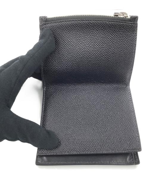 Maison Margiela（メゾンマルジェラ）Maison Margiela (メゾンマルジェラ) 4ステッチ フリップフラップウォレット ブラックの古着・服飾アイテム
